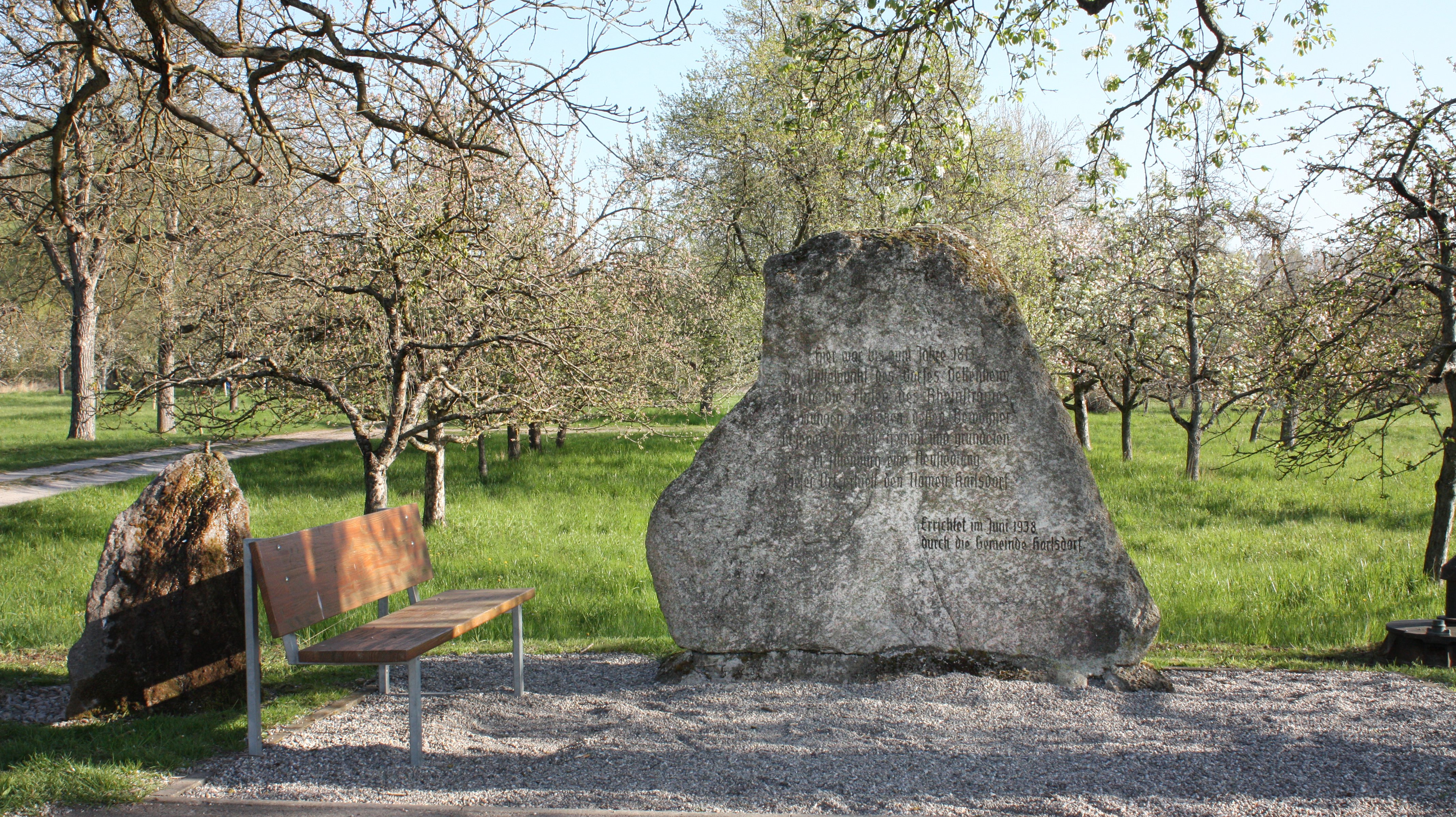 Gedenkstein in Alt-Dettenheim